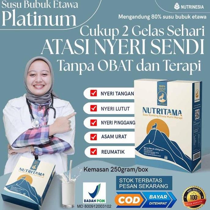 

Promo Nutritama Susu Etawa Untuk Kesehatan Dan Penyembuhan Susu Kambing Etawa Paket 1 Box Kemasan 250Gr