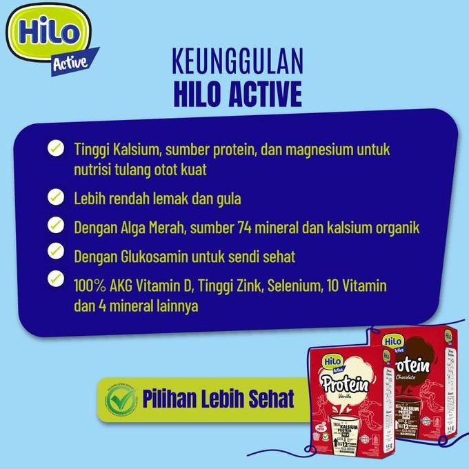 

Sale Hilo Active 1000G Dengan Alga Merah - Chocolate / Vanilla - Susu Tinggi Kalsium Lebih Rendah Lemak - Milk, Dairy