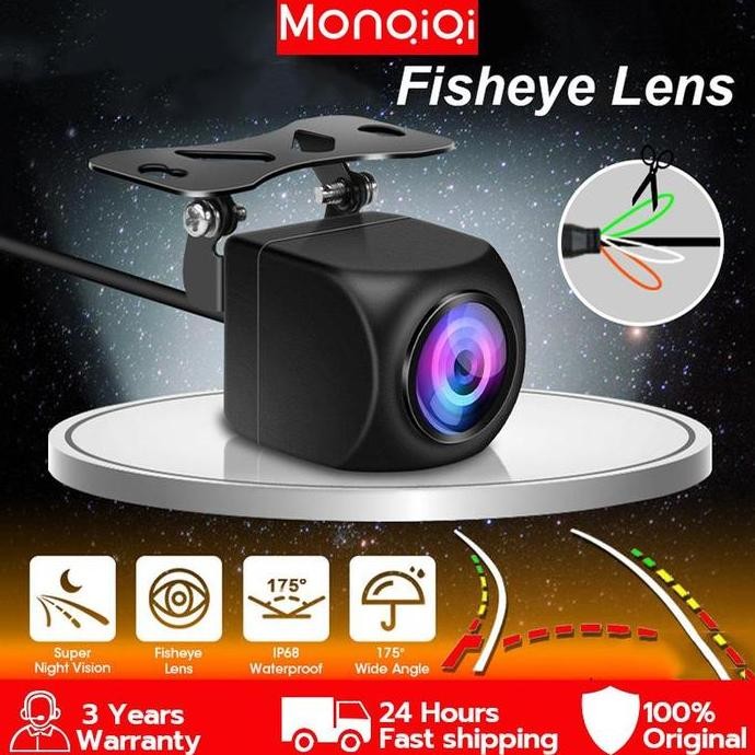 Promo MONQIQI Kamera Belakang Mundur AHD Mobil Kamera Spion Mobil 720P Kamera Belakang HD 170 Kabel 