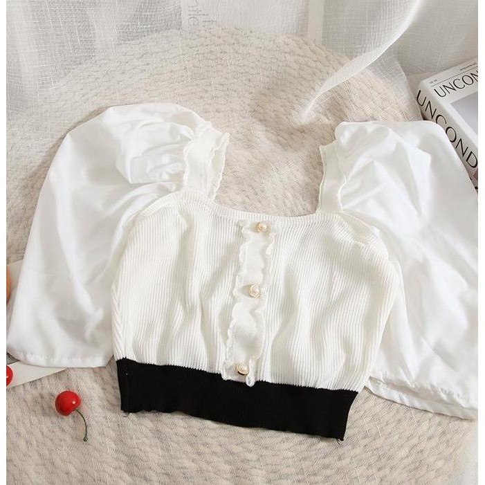 (Allthebest) AJWShop [HE] Crop Top Lengan Pendek Kekinian | Crop Top Wanita Premium | Crop Top Lenga