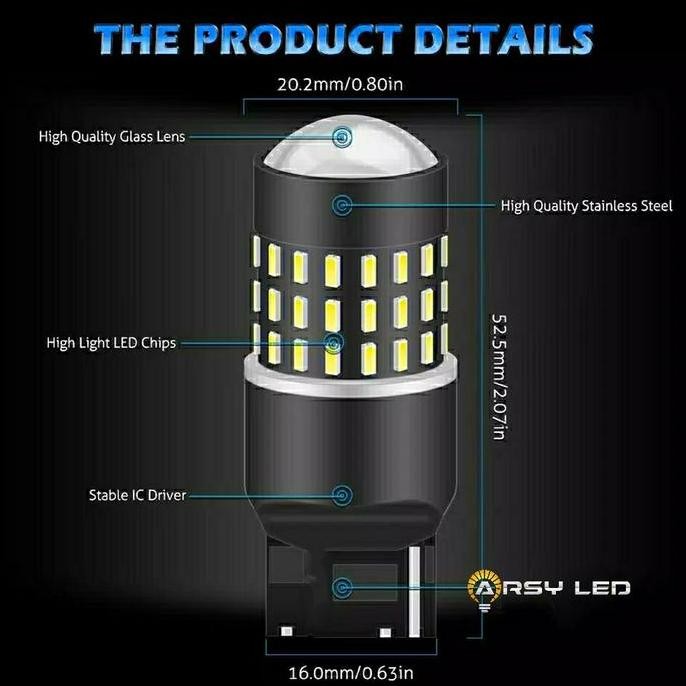 ARSYLED Lampu REM mobil Honda Mobilio Brio BRV CITY Freed Lensa Projie Car MS