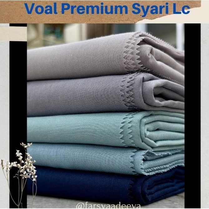 (Allthebest) Segiempat Voal Syari Jilbab Voal Paris Premium LC polos