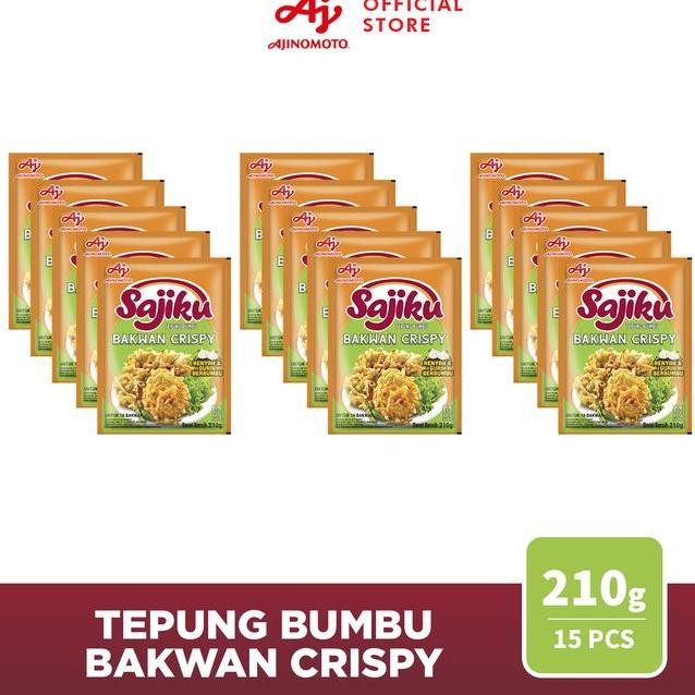 

Sajiku Tepung Bumbu Baan Crispy Sachet 210G 15 Pcs