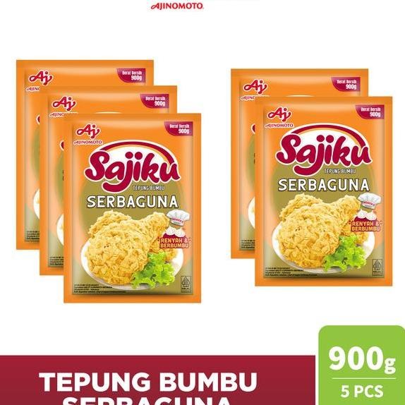 

Sajiku Tepung Bumbu Serba Guna 900G 5Pcs