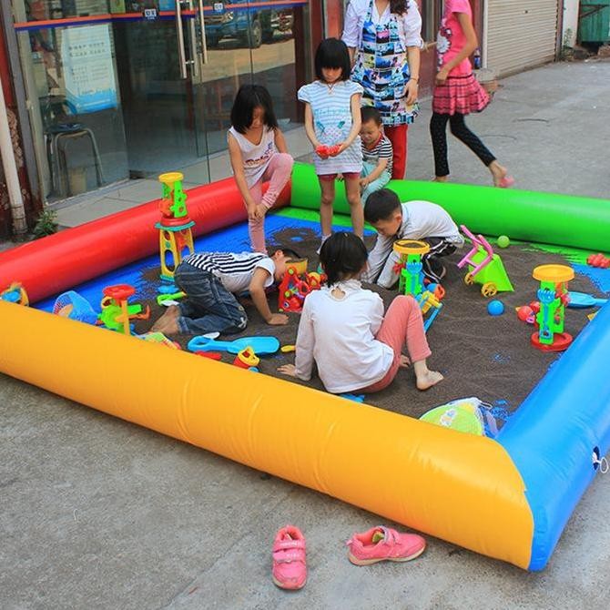 (Allthebest) Istana Balon PVC Besar Transparan Arena Mandi Bola Terbaru