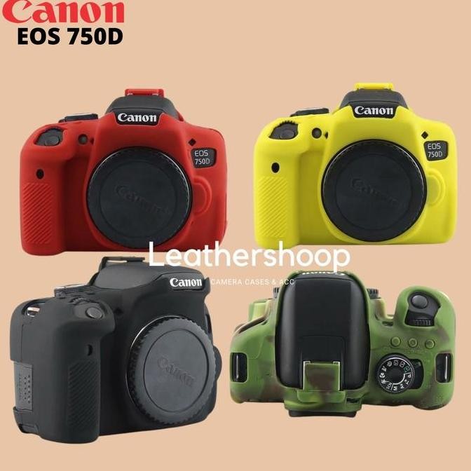 TERBARU COVER PELINDUNG BODY KAMERA CANON EOS 750D SOFTCASE RUBBER