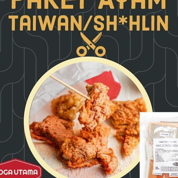 

Paket Masak Di Rumah Ayam Taiwan Ala Shihlin . Sudah Komplit Marinasi Tepung Dan Bumbu Taburnya