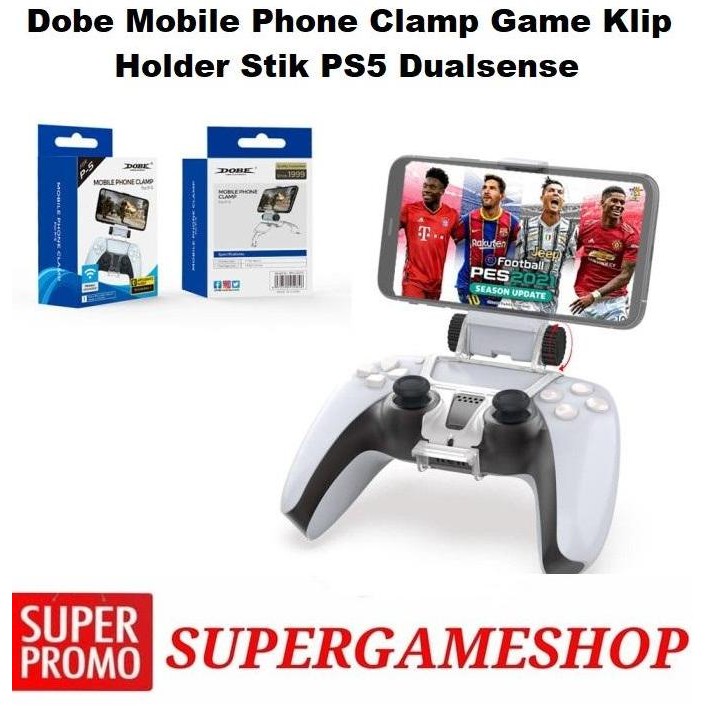 SIAP KIRIM DOBE HOLDER STIK PS5 CLAMP GAME CLIP HP UNTUK CONTROLLER DUALSENSE