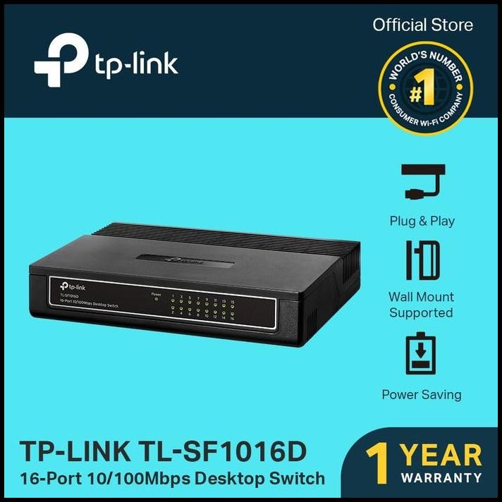 Tp-Link Switch Hub 16 Port TL-SF1016D