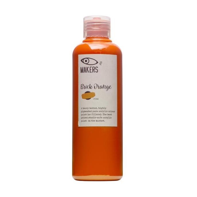 

TERBARU - Brick Orange Acrylic Paint 250ml by MAKERS