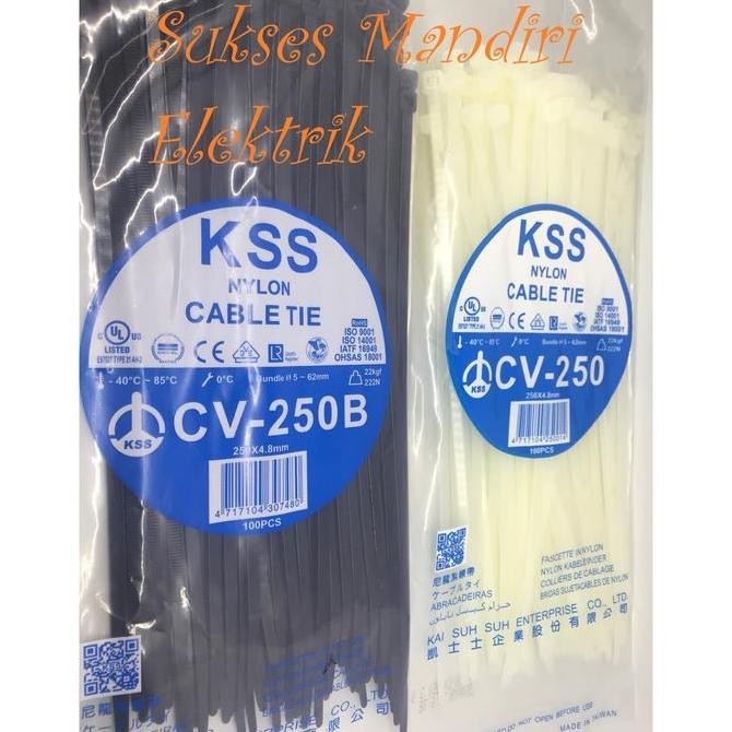 

Diskon! Cable Ties SUNLUX 30cm x 4.8mm Kabel Tis Nylon Serbaguna 300mm