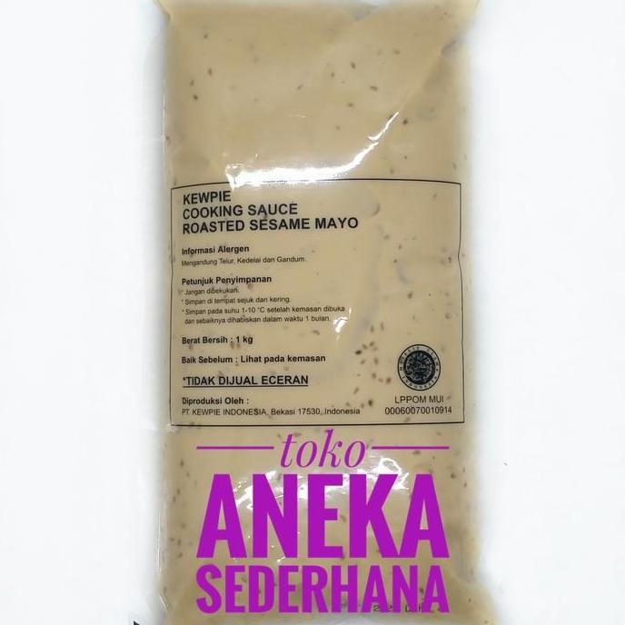 

Tersedia Kewpie Cooking Sauce Roasted Sesame Mayo 1Kg Saus Salad Wijen Sangrai