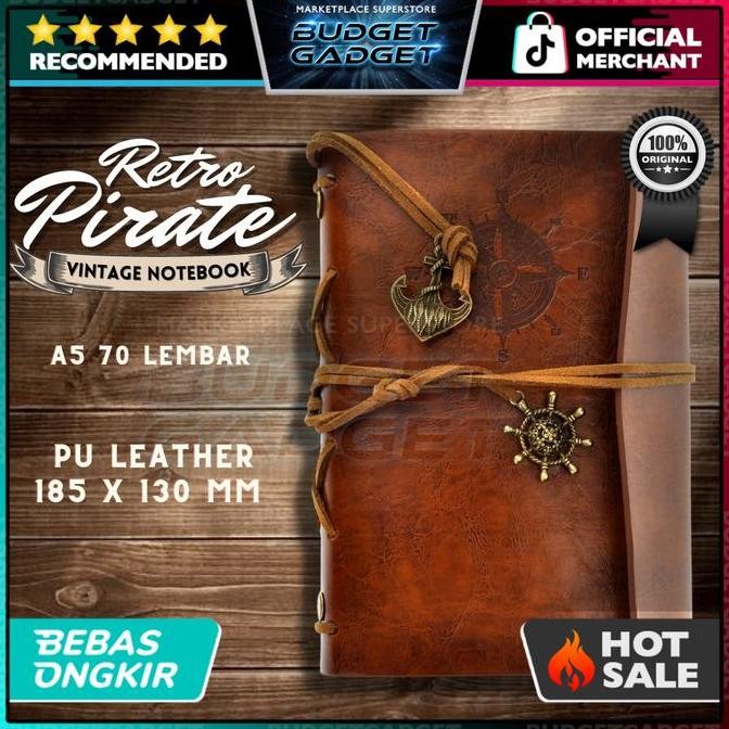 

Tersedia Buku Catatan Binder Note Classic Retro Tema Pirate Ship Kulit