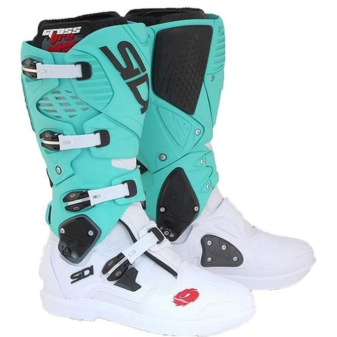 TERBARU - SEPATU CROSS SIDI CROSSFIRE 3 SRS MX BOOTS L.EDITION - WHITE-MINT