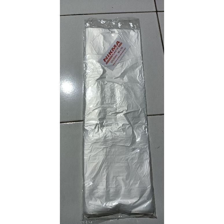 Cod Plastik Layang Layang Putih Bening Panjang 50Meter Nikma Merah Sale