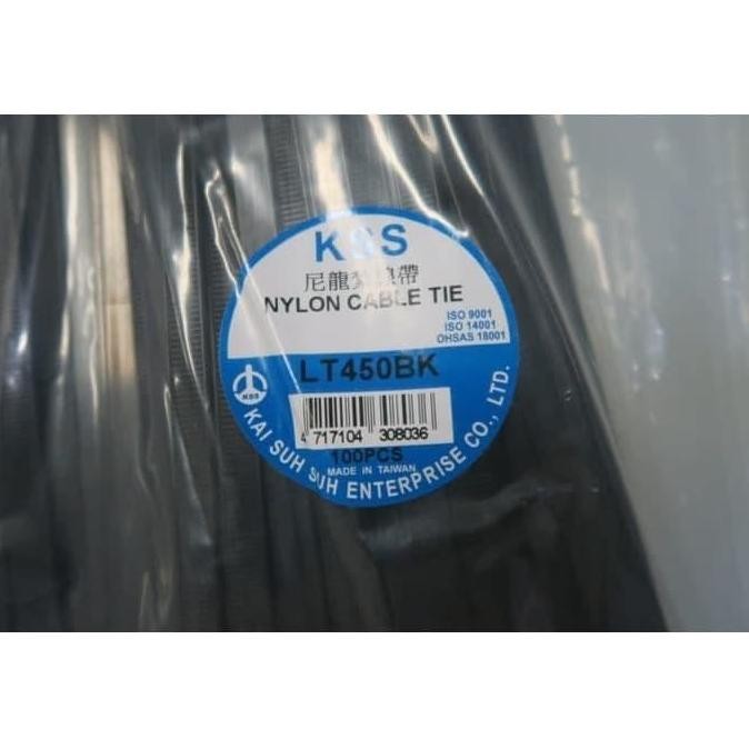 

Diskon! Cable Ties KSS LT450BK/WH 45cm x 8mm - Kabel Tis Hitam Putih Isi 100pcs