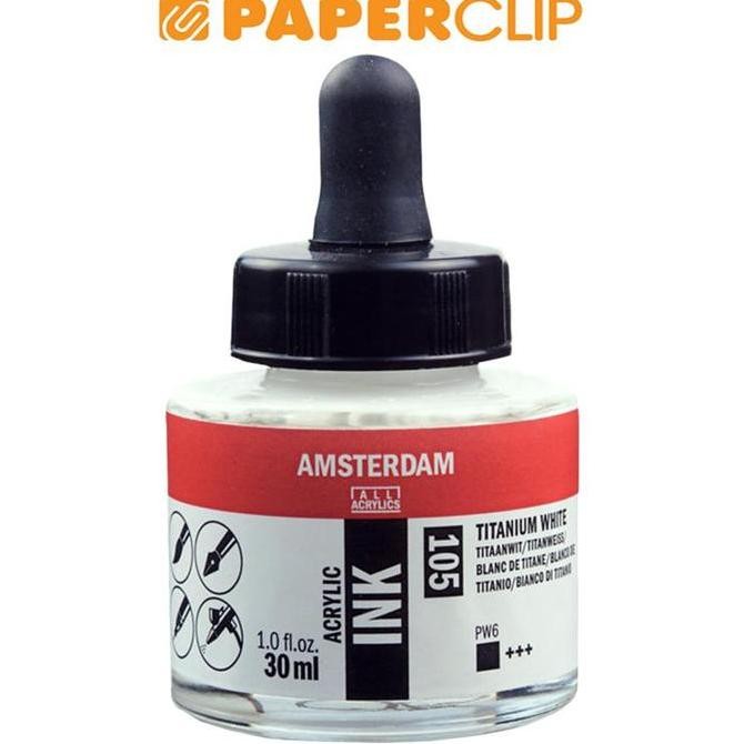 

TERMURAH - CAT ACRYLIC AMSTERDAM 17201050AAC INK 30ML TITANIUM WHITE