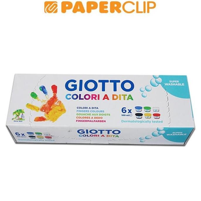 

NEW FINGER PAINT GIOTTO 534100 6 COLORS