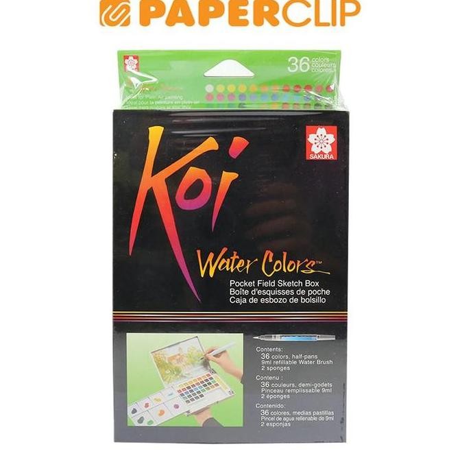 

TERBARU - WATER COLOR SET XNCW36N KOI SAKURA 36 COLOR