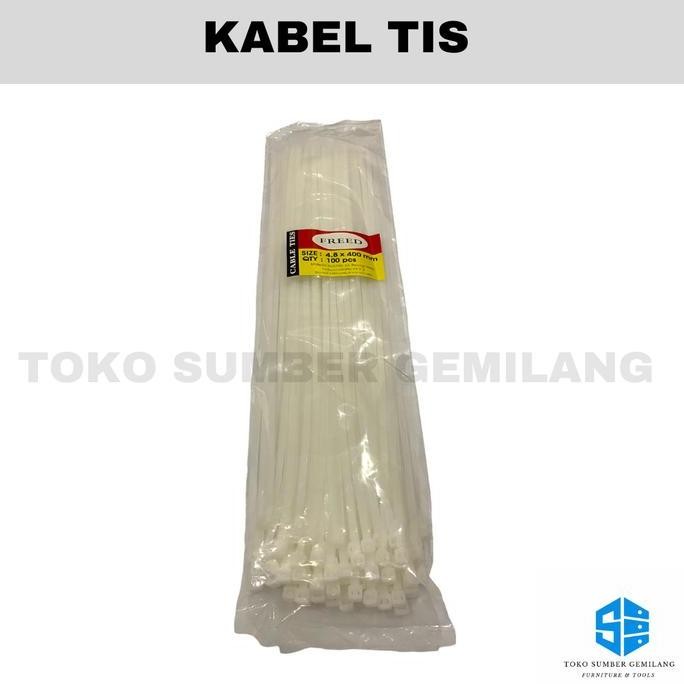 

Diskon! Cable Ties Freed 4.8x400mm - Kabel Ties Panjang Nylon Kuat Serbaguna