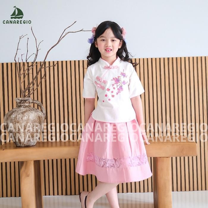 LFM Baju Imlek Cheongsam Anak Perempuan Baju Cina Cheongsam