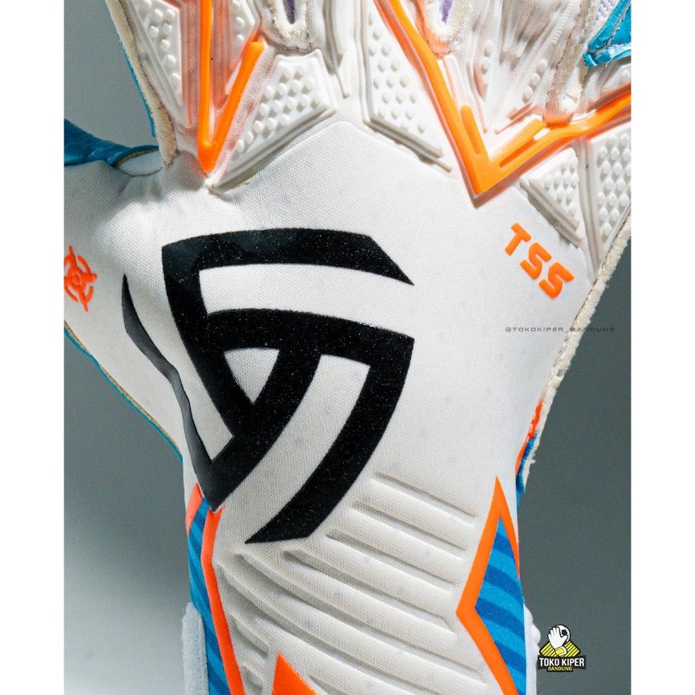 tu-67 gfd-12 Sarung Tangan Kiper TKB FORSTE 3.0 EXLPOSION REMAKE White/Blue/Orange Murah Premium