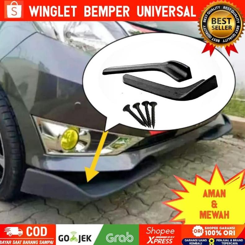 DS29 >> PELINDUNG BEMPER DEPAN | WINGLET BEMPER  MOBIL UNIVERSAL (KANAN&KIRI)/Avanza/Agya/Xenia/Caly