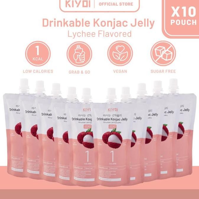 

(Allthebest) KIYOI Lychee Konjac Jelly [10 pcs set]