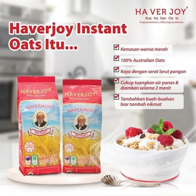 

(Allthebest) HAVERJOY Havermout Instant Oats 1 Kg - Australian Oats 1Kg