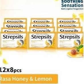 

(Allthebest) Strepsils Soothing 12x8 - Strepsils BOX - Permen Pereda Tenggorokan