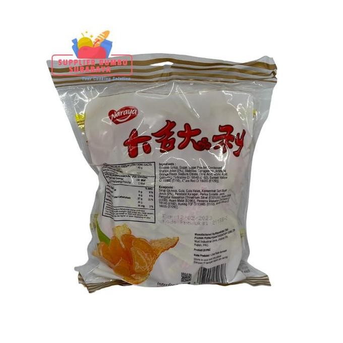 

(Allthebest) Naraya Orange Candy Permen Jelly Rasa Jeruk Mandarin 500g
