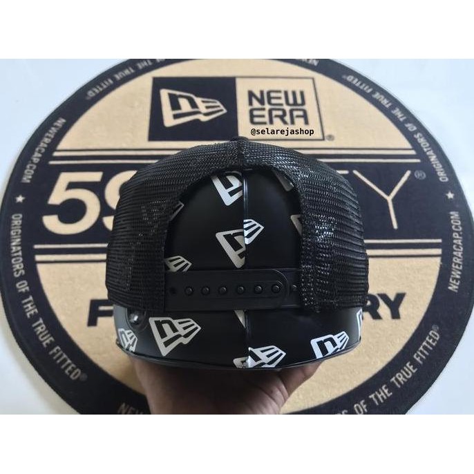 Topi New Era 9Forty A-Frame Trucker New York Yankees Camo Infill Black Snapback Cap LL