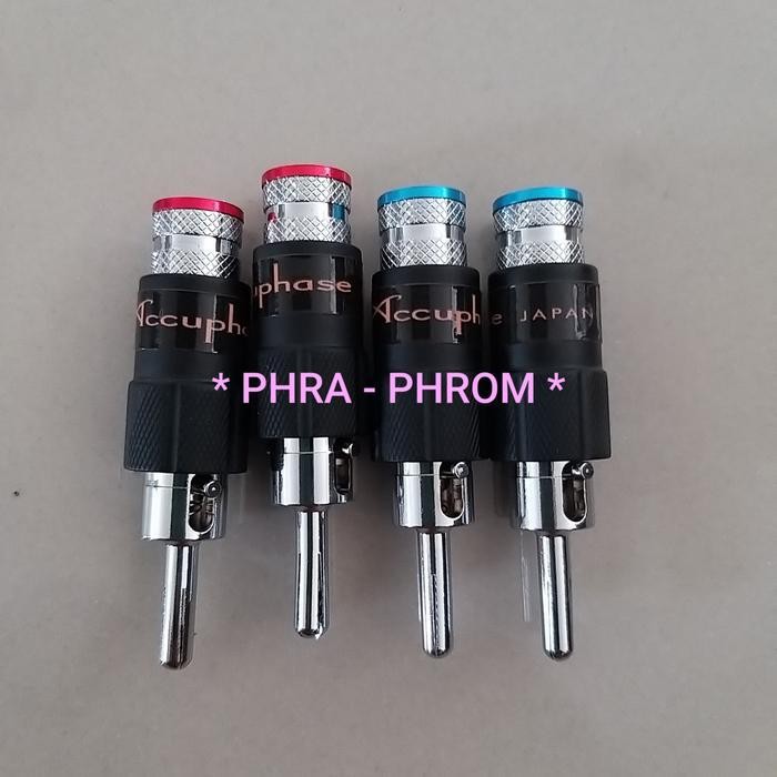 Konektor Speaker Banana * ACCUPHASE * Japan Hi-End Jack Plug Rhodium