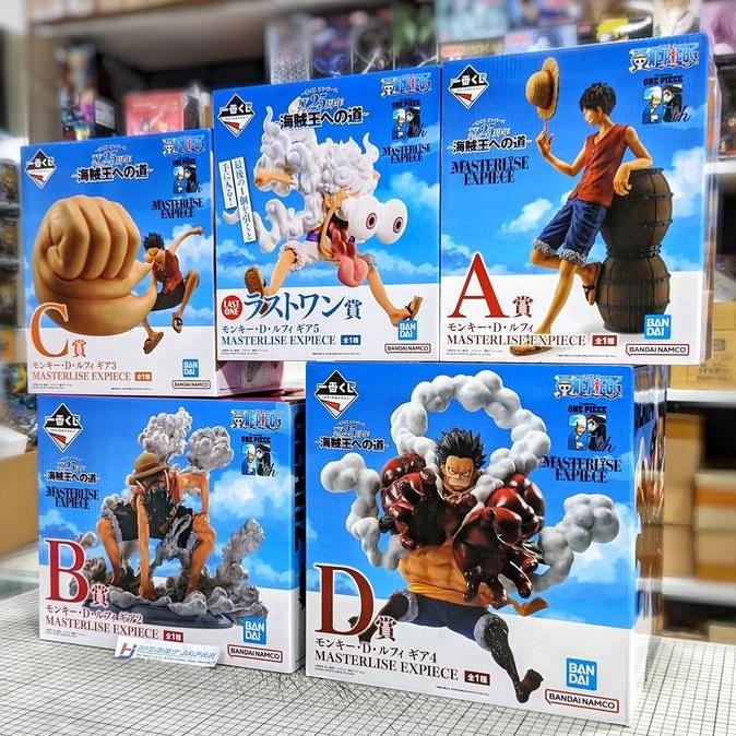 Ichiban Kuji One Piece Luffy Gear 2 Gear 3 Gear 4 Gear 5 Masterlise Expiece TV Anime 25th Anniversar
