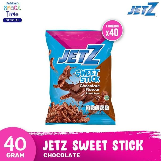 

JetZ Sweet Stick Chocolate 40 Gr - 40 Pcs [Carton]