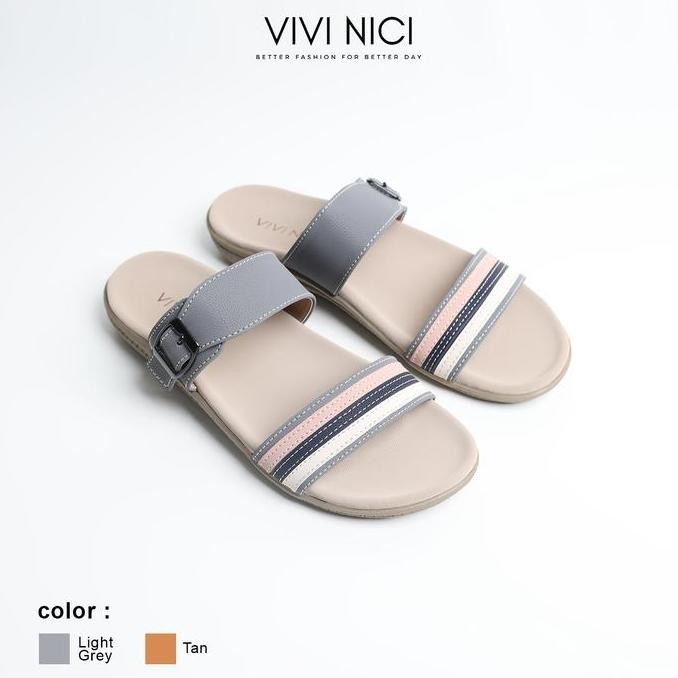 VIVI NICI - Chloe Sandal Wanita Sendal Jepit Karet Cewek LJ