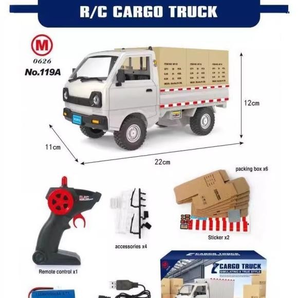 Mainan Anak Mobil Tru Remote Control Truk Rc Car Anak Piup Box Carry Pi Up Kid Toys