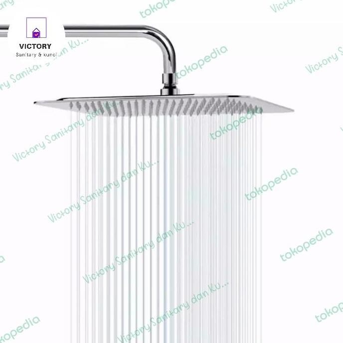 Wall Shower Tanam Tembok Stainless Dan Pipa -  Shower Mandi