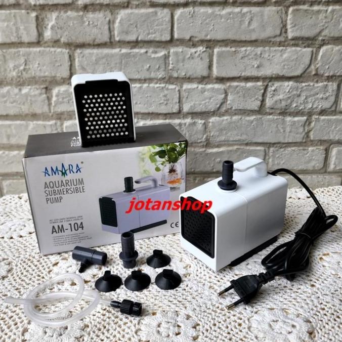 tersedia pompa celup aquarium amara am-104 filter air aquascape kolam