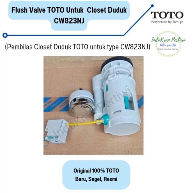 Flush Valve Closet Duduk Toto Cw823Nj/ Pembilas Closet/ Spare Part