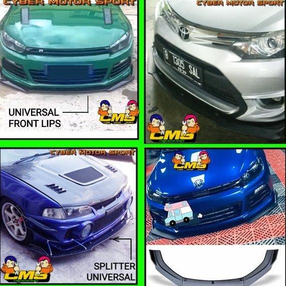 Terlaris lips bumper vios universal. splitter bumper depan vios gen1 g Best Original