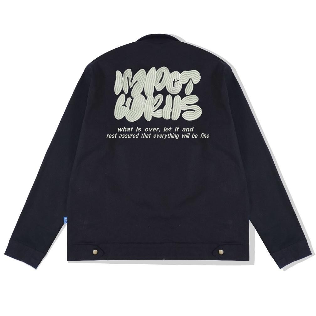 DV152 - WORK JACKET | TWILL COTTON | HITAM | BUBBLE