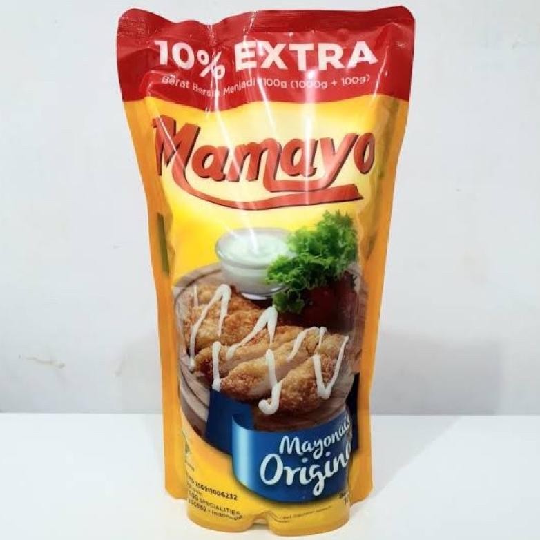 

Terjangkau Mamayo Mayonaise 1000 gram BONUS 100 gram Mayones Original 1 kg ,.