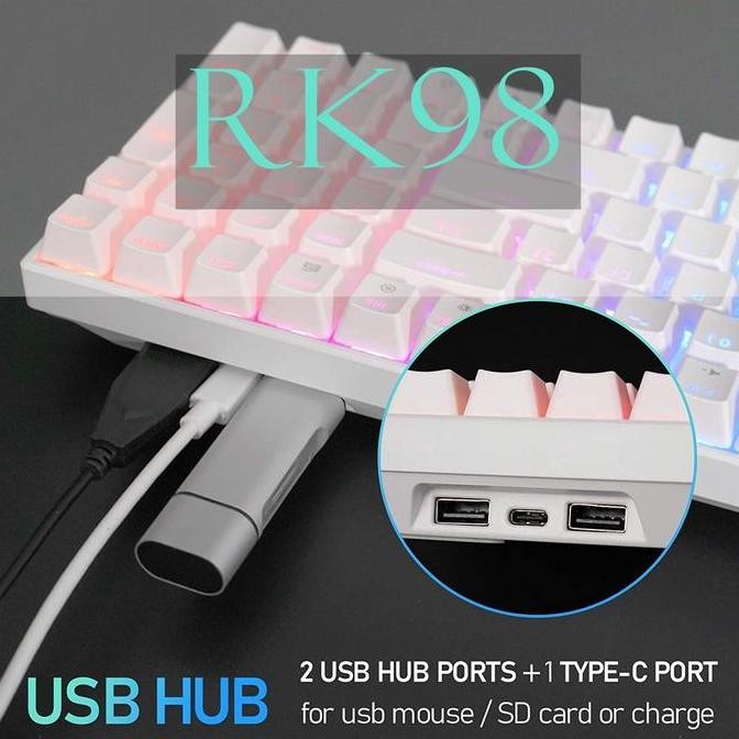 (Expert) ROYAL KLUDGE RK98 RGB MECHANICAL KEYBOARD 3 MODE WIRELESS HOTSWAP