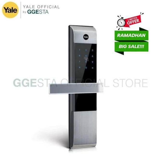 Yale Digital Lock Ydm3109A Silver Kunci Pintu Digital Pin, Rfid Card & Anak Kunci
