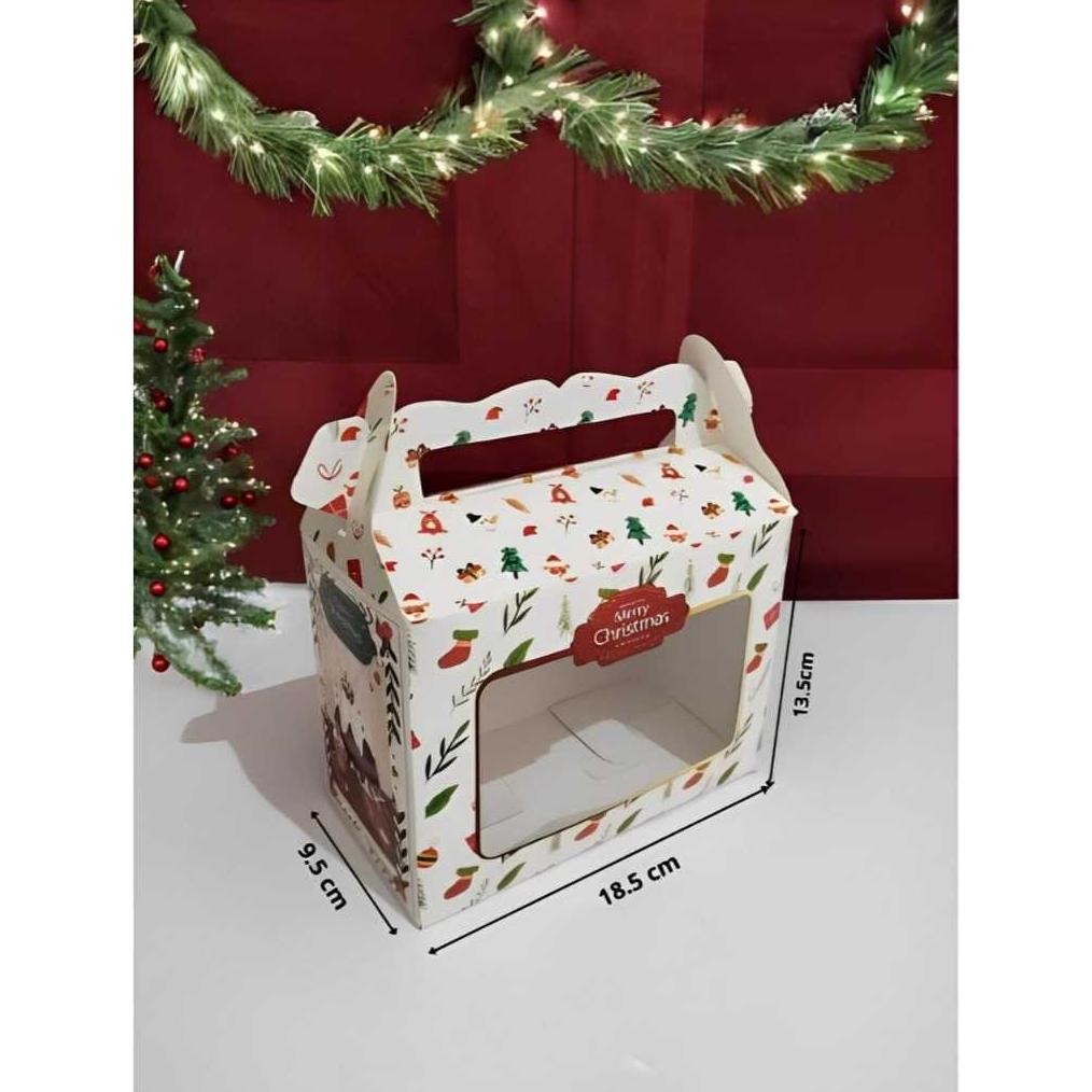 

( 10 PCS ) FUJI BOX DUS DUPLEX BOX KOTAK TENTENG GABLE BOX NATAL TOPLES JAR ISI 2 TOPLES 600 ml / 800 ml aSt