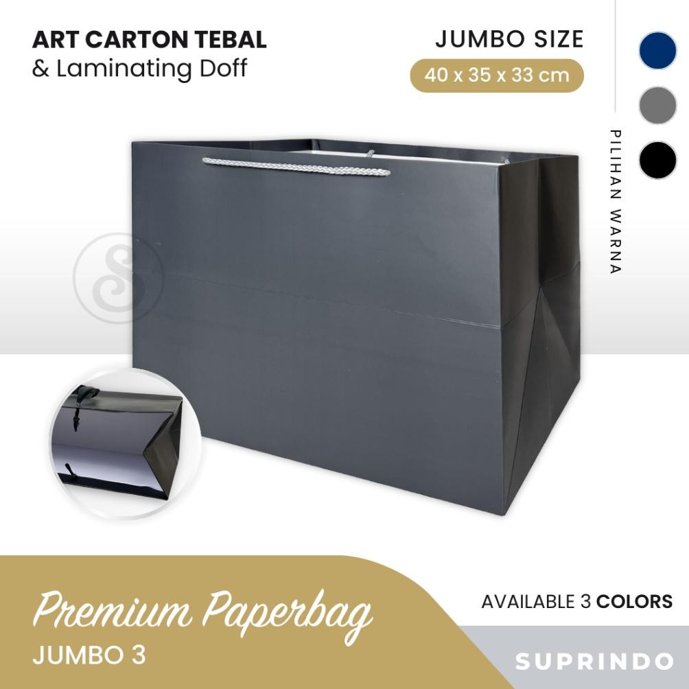 

Premium Paper Bag Jumbo (J003) Uk. 40 X 35 X 33 Cm aSt