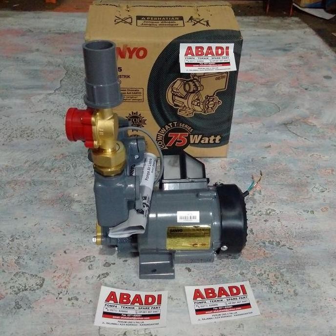 POMPA BOSTER SANYO 75 WATT POMPA DORONG POMPA WATER HEATER 1/2X1/2 ORIGINAL DAN TERPERCAYA