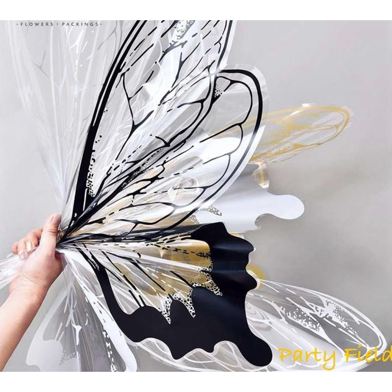 

[20 upper + 20 lower wings/bag] SJD Kertas buket bunga kupu-kupu / Butterfly flower bouquet wrapping paper aSt