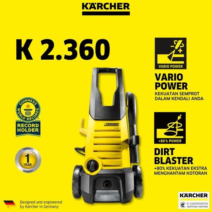 KARCHER K 2.360 1400WATT 120BAR HIGH PRESSURE WASHER ORIGINAL DAN TERPERCAYA